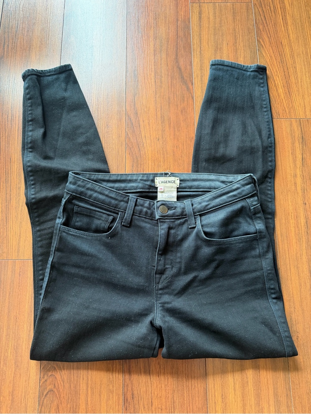 L'AGENCE Black High-Rise Skinny Jeans